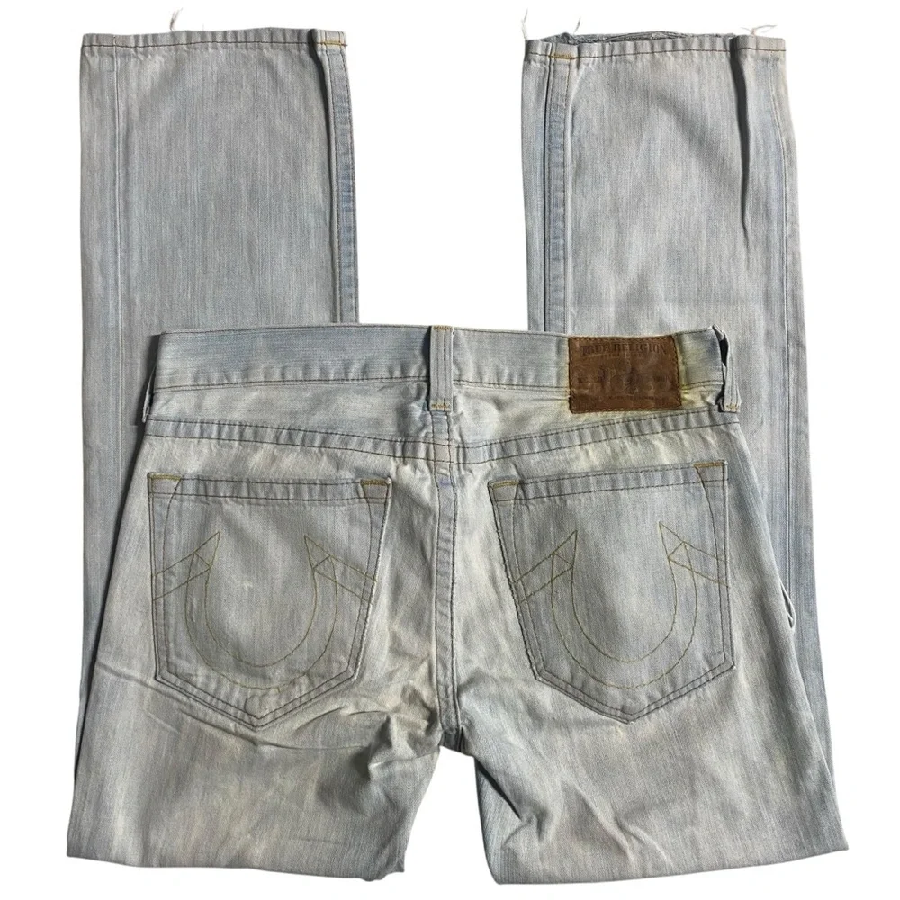 Vintage Men’s True Religion Bobby Lightwash Distressed Jeans